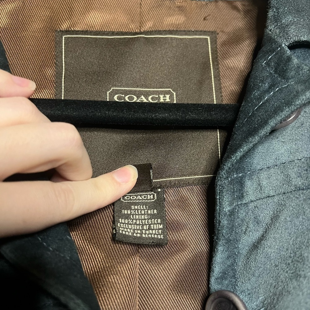 Vintage Coach 100% Suede Leather Jacket – Y2K Era - Picture 9 of 16